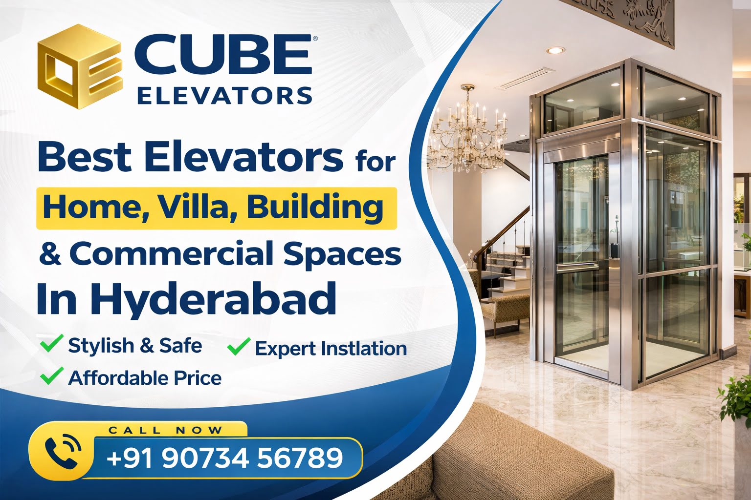 Best Elevators for Home Villa Building Commercial Spaces