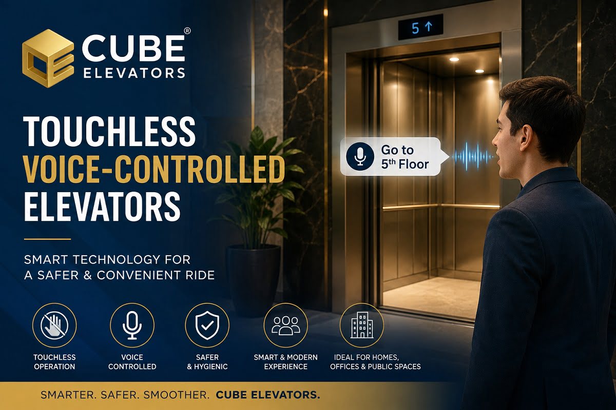 Touchless Voice-Controlled Elevators – Cube Elevators Touchless Voice-Controlled Elevators